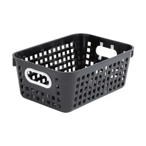 Black Classroom Storage Tall Baskets with Handles - 6 Pc.