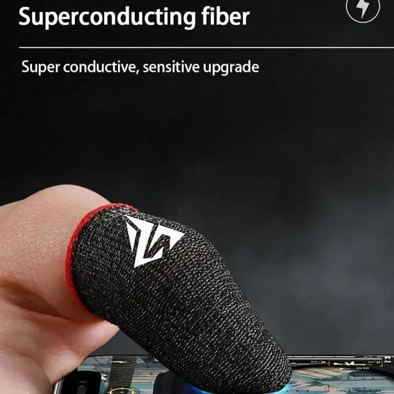 Anti-Slip Gaming Finger Cots, Touchscreen Breathable Anti-Fatigue Hand Gloves, Two Styles Available, Perfect for Mobile Games, Finger Sleeves