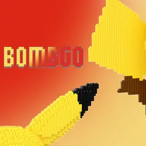 BOMBGO  Yellow With Heart Building Block, Toys,Birthday Gift,Christmas Gift,Educational Building Blocks,Trend Decoration,Cool Gifts,Brick,Family Bonding BlackFriday Christmas