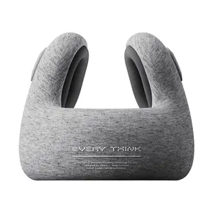 EVERYTHINK E2 Classic Travel Neck Pillow - Noise Cancelling Sleep Support - Starry Gray