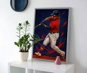 Jose Ramirez Poster - Cleveland Guardians Wall Art - POSTER NO FRAME
