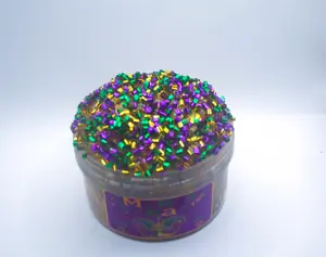 Mardi Gras Bingsu Slime ~ Scented Mai Tai ~ Crunchy ~ Good Vibes Slime