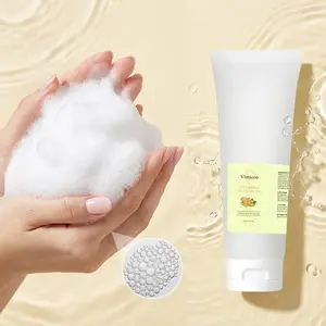 Vimicoo Turmeric Gel Cleanser, Gentle Foaming Face Wash for Oil Control Deep Clean Pores
