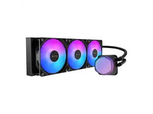 360 Elite Liquid AIO CPU Liquid Cooler, R9|Ultra 7, Ceramic Bearing Pump, Translucent a RGB Cover, 360 Radiator, PWM Fans, AMD Ryzen AM5|4, Intel LGA 1851|1700 Platform Design by Cooler Master