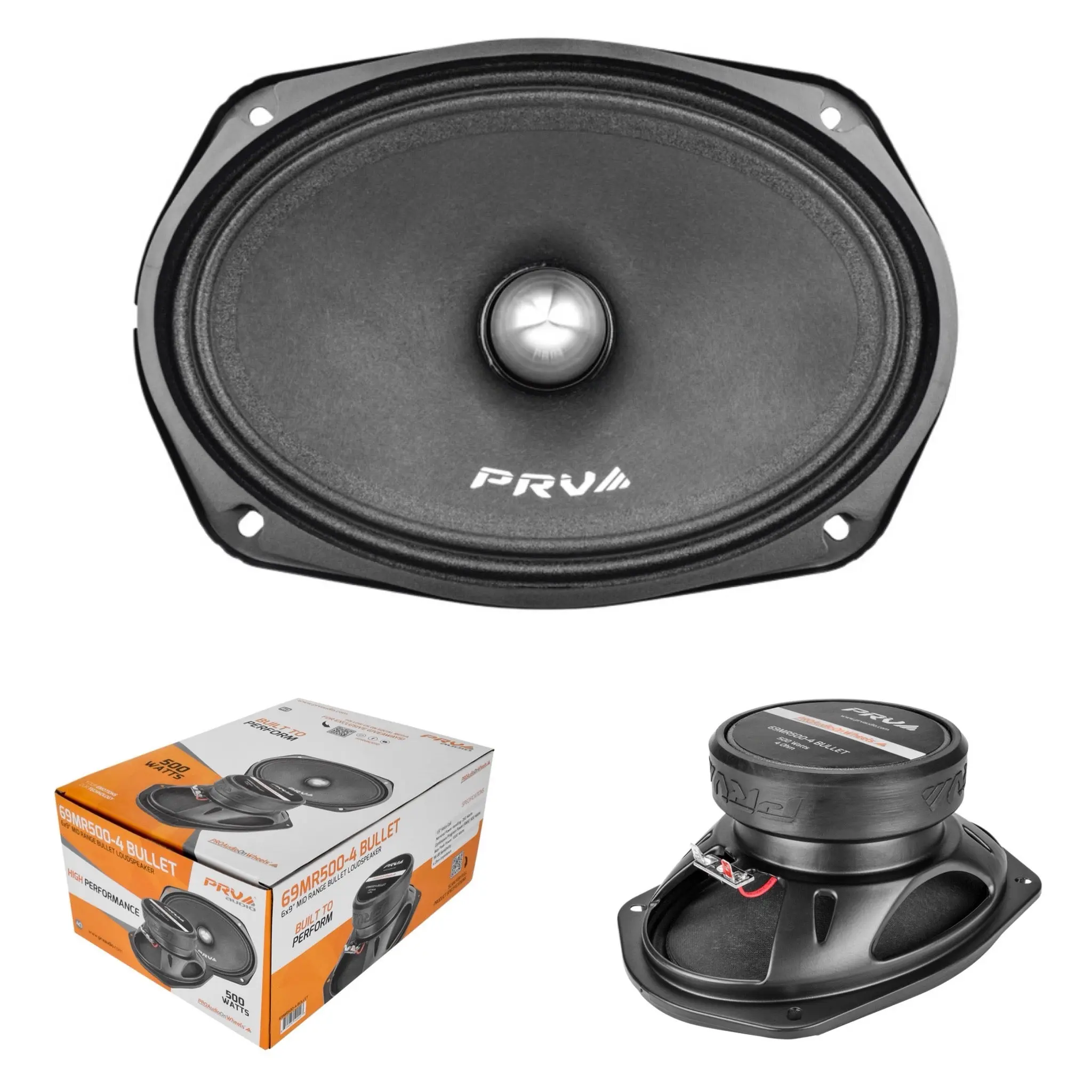 PRV Audio 69MR500-4 BULLET 6x9 Mid Range Bullet Loudspeaker