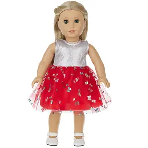 18 Inch American Girl Doll Clothes, Summer Dress for Dolls, Wholesale Doll Clothing, Perfect for Kids' Playtime, Trendy and Comfortable