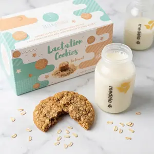 MILKY MAMA Oatmeal Lactation Cookies - Convenient Cookie for Post-Birth Care Snack Biscuit