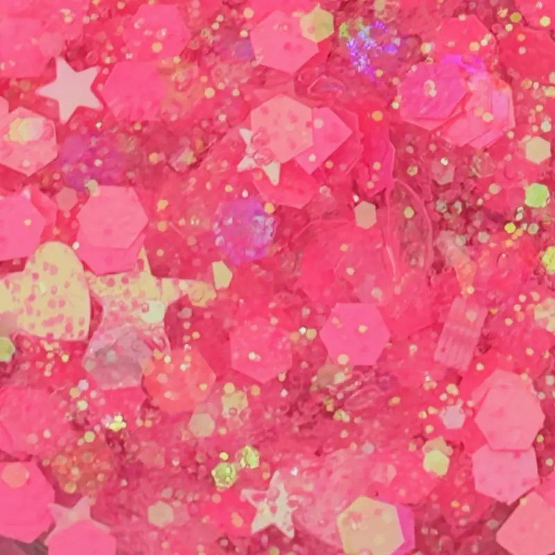 Barbie themed hair glitter