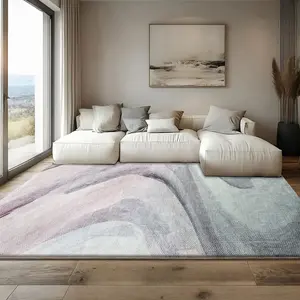 Nordic Non-Slip Bedroom Mat, Soft Skin-Friendly Rug for Dining Room Living Room Laundry Room Wardrobe Bedside Indoor Carpet, Modern Indoor Rug