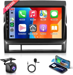 2+32G Android 15 Car Radio Stereo for Toyota Tacoma 2005-2013 with Wireless Carplay & Android Auto, 9’’ Touch Screen Head Unit with Bluetooth Mirror Link GPS Navigation WiFi FM/RDS EQ Backup Camera SWC car accessories