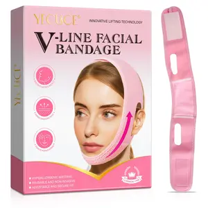 V Line Facial Bandage, 1 Box Adjustable Breathable Lifting Strap for Face, Skin Care Tool for Women, Girls Face Care Lifting and Firming Strap