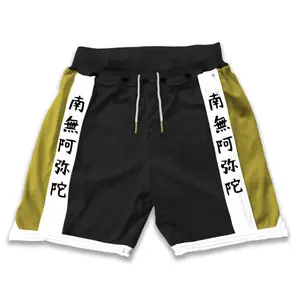 Demon Slayer Gyomei Himejima Gym Shorts Workout Sport Knee Pants with Pockets