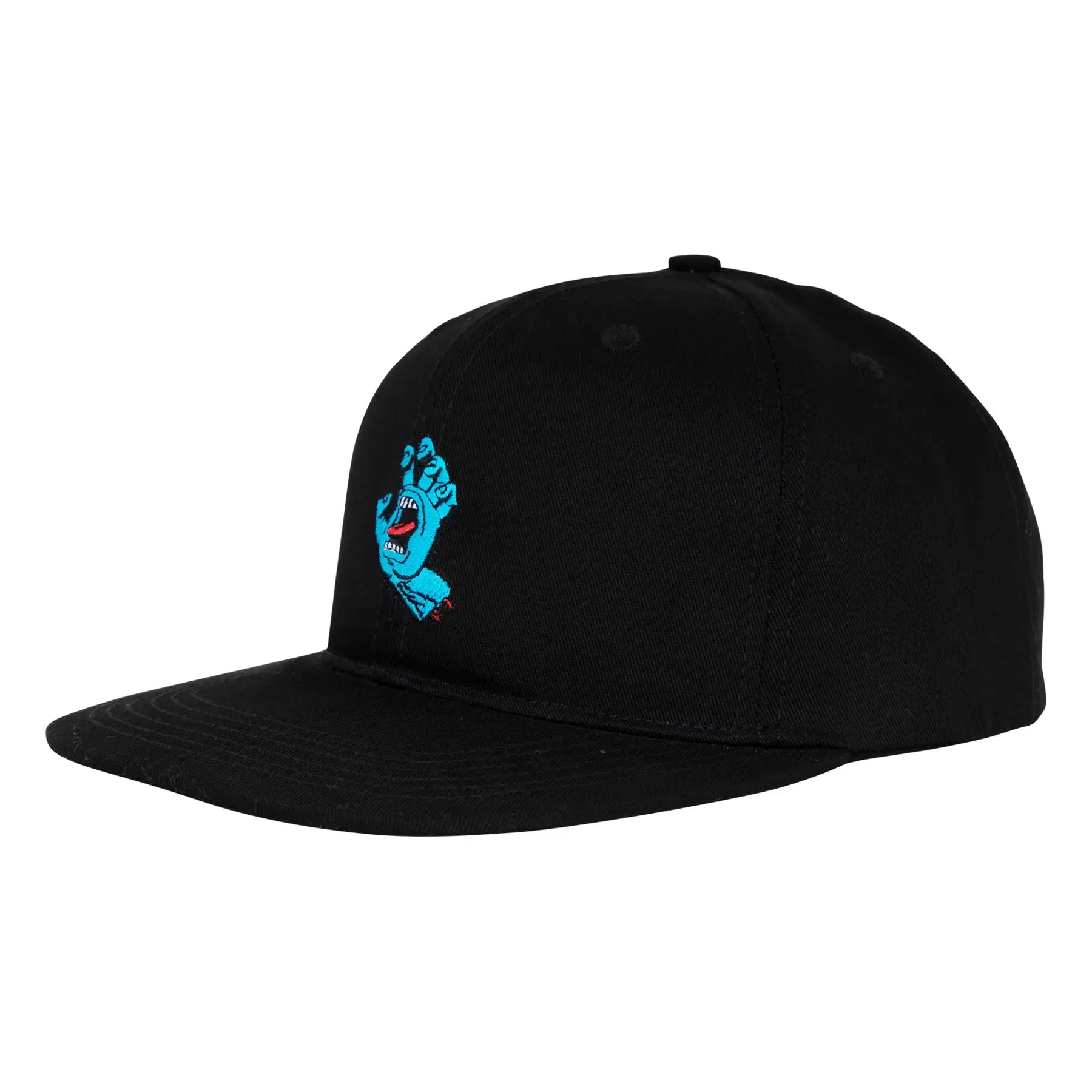 Santa Cruz Screaming Hand 6-Panel Snapback Hat - Stylish Trucker Hat, Twill-Fabric Unisex Cap, Branded Embroidered Logo, Foam & Mesh, Adjustable Strap