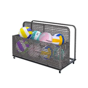 Garvee Rolling Poolside Storage Bin, Lockable Wheels, Weather-Resistant PE Rattan Organizer for Pool Floats Toys Towels, Heavy-Duty Outdoor Office Storage Basket, Collapsible Shelves, 3.5ft x 0.8ft x 1.2ft