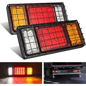 Nilight 2PCS Trailer Tail Light Kit 40 LED Running Brake Turn Signals Reverse Light Waterproof Tail Lights for 10-30V Truck Trailer RV UTV Camper Van Boat