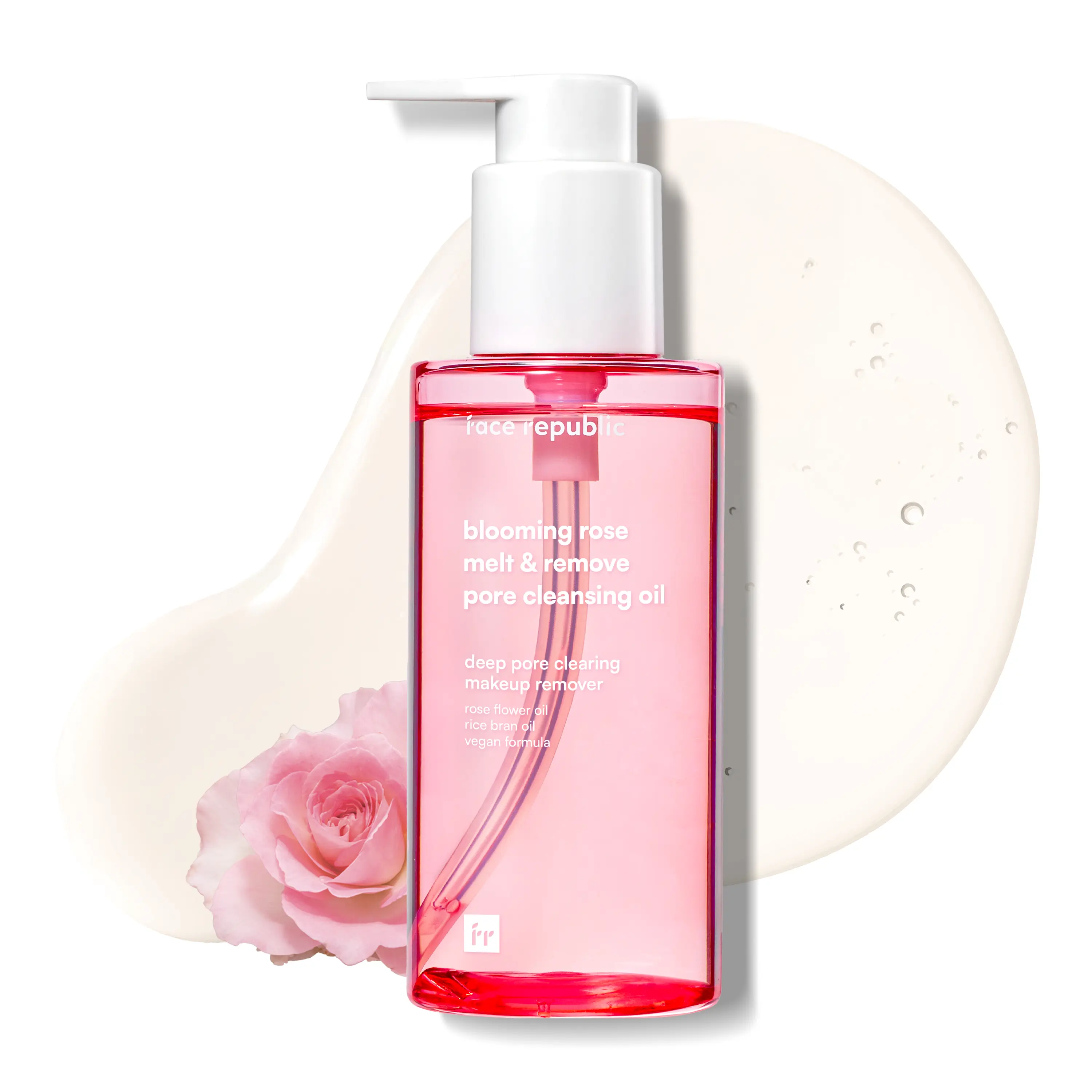 [Official Face Republic Partner] Blooming Rose Melt & Remove Pore Cleansing Oil 150ml 5.07 fl oz | Oil Cleanser for Face | Pore and sebum care, Blackhead remover | Waterproof Makeup remover | Vegan Korean Skin Care