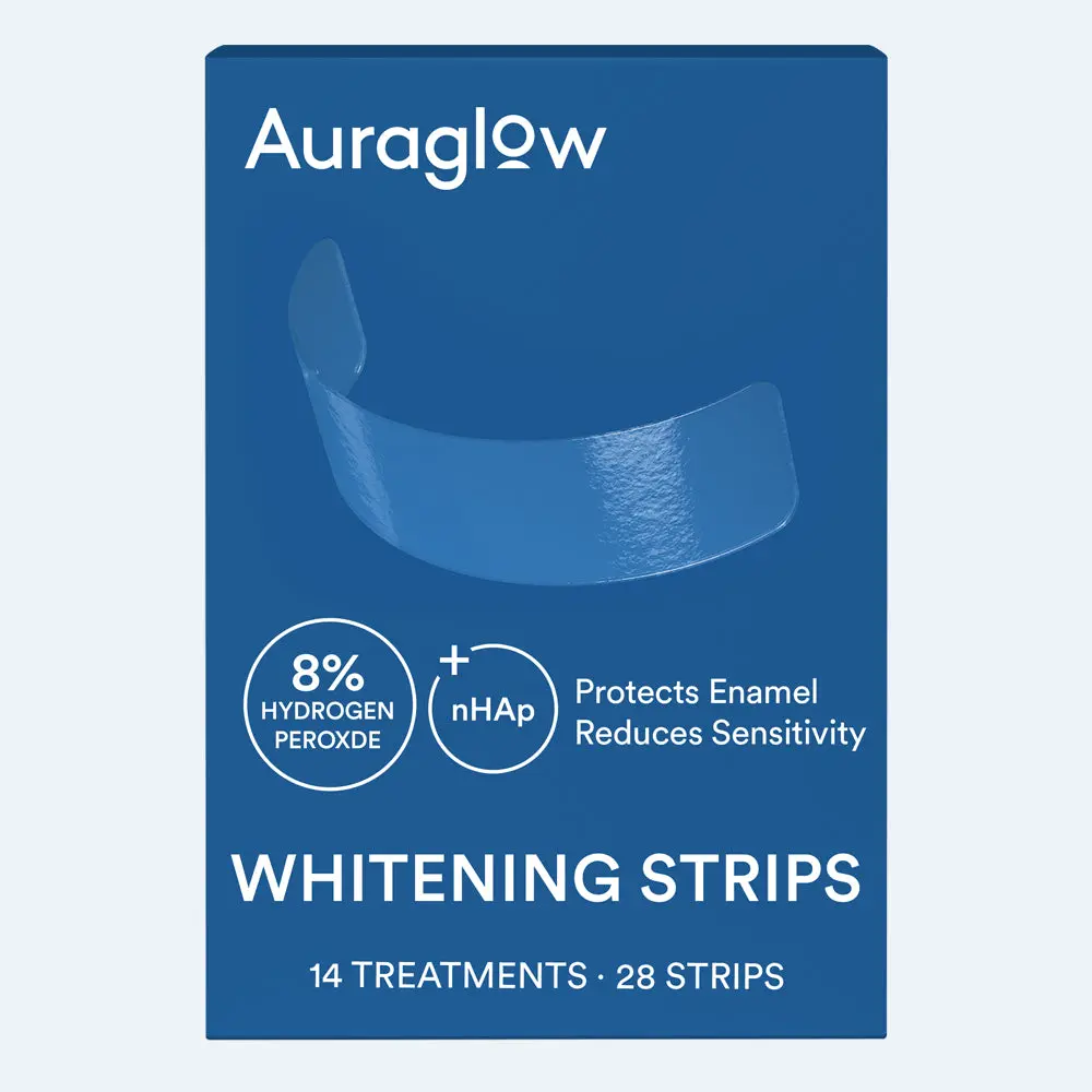 Auraglow 8% Teeth Whitening Strips