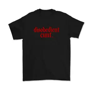 Disobedient Rebel T-Shirt – Funny Edgy Graphic Tee, Bold Statement Shirt, Unisex  Top, Trendy Streetwear Outfit