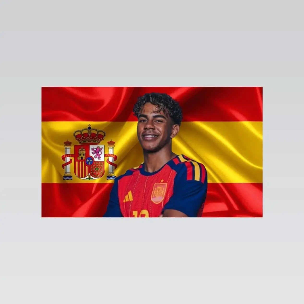 Lamine Yamal Spain Flag Tapestry – Football Wall Art | Spanish Flag Decor | Soccer Fan Banner | Sports Room Gift