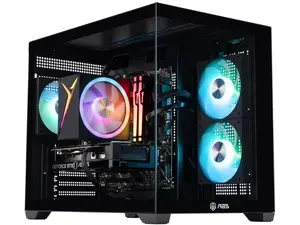 ABS Flux II Aqua Gaming PC - Windows 11 - Intel Core i7-14700F - GeForce RTX 5060 Ti 16GB - DLSS 4 - AI-Powered Performance - 32GB DDR5 6400 - 1TB M.2 SSD
