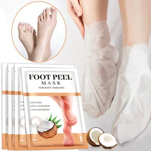 Foot Peel Mask, 1/2/4 Pairs Foot Dead Skin Remover Mask, Exfoliating Foot Mask for Dry, Cracked Feet, Pedicure Foot Care Products