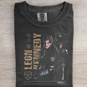 Resident Evil Leon S. Kennedy T-shirt, RE4 Graphic Tee, Survival Horror Game Shirt, Leon S. Kennedy Fan Apparel, Resident Evil Merch, Classic Video Game T-shirt