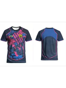 Men's Youth Soccer Jersey & Outdoor Sports Short Sleeve & Spanish Men's Soccer Shirt & European Style Round Neck Sports Tee & Sports Top