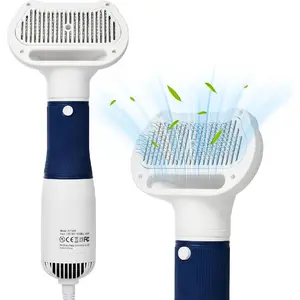 3-in-1  Hair Dryer with Slicker Brush for Small and Medium-Sized Dogs and Cats  Dryer  Blow Dryer Portable Overheat Protection Adjustable Temperature