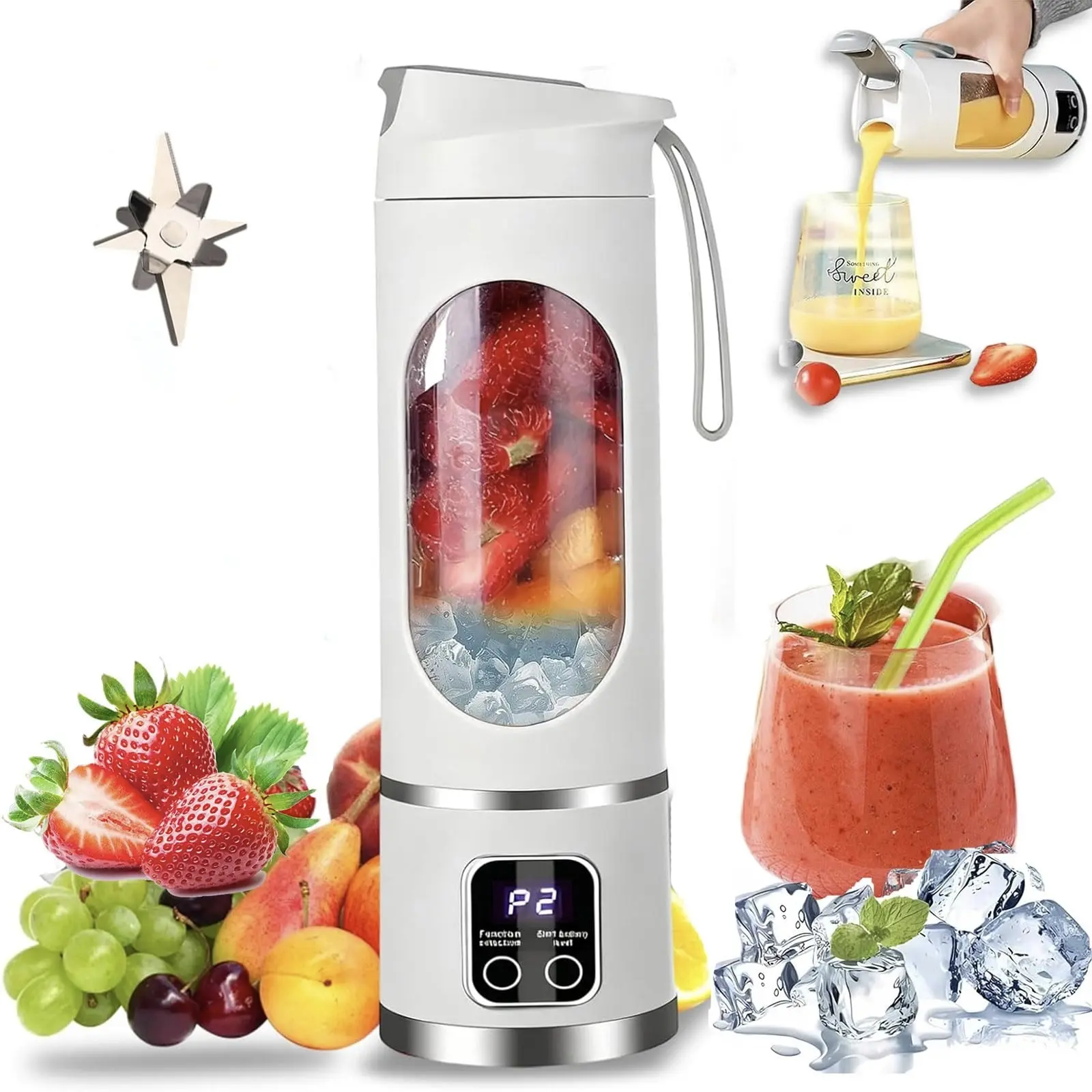 White 12 Blades(Upgraded Crushed Ice)