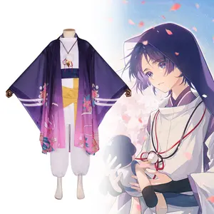 Wanderer Theme Cosplay Costume for Men Retro Samurai Style Full Set Outfit Classic Anime Inspired Role Play Clothing Suit for Halloween Carnival Comic Con Party Stage Performance Daily Wear