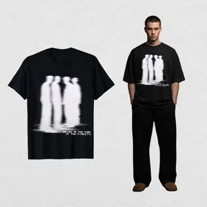 Street Atmosphere Virtual Shadow Characters Shadow Graphic Cotton T-Shirt, grunge y2k emo scene tapout goth amity affliction style clothes, Unisex T-shirt