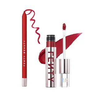 Fenty Beauty Icon Lips Duo: Trace’d Out Pencil Lip Liner + Fenty Icon Velvet Liquid Lipstick