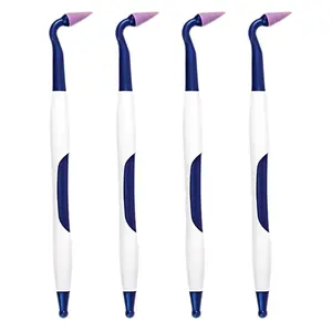 4-Pack Gingival Stimulator Ergonomic Handle, Latex-Free - Individually Wrapped Gum Massager Stimulators Dental Oral Tools Set