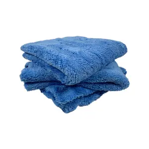 16x16 No Scratch Ultra Soft Edgeless Microfiber Towel- Three pack