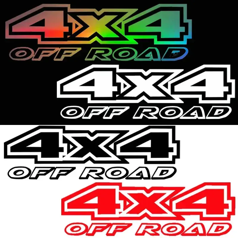 20x6cm 4X4 OFF ROAD 4WD SUV Car Sticker Auto Body Bumper Windows Motorcycle Laptop Walls Vinyl Film Decal Car Tuning Accessories