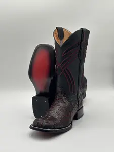 Boot-Black Cherry Gator Boot-Black Cherry Gator