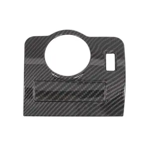 For 2009-2013 Ford Mustang Headlights Switch Button Panel Trim Car Interior Auto Decoration Fitment carbon fiber