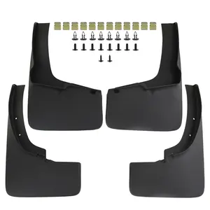 Ford Ranger 19-23 OEM Genuine Black Splash Guards Mud Flaps Set of 4 for America Contoured Design Heavy-Duty Plastic Protection