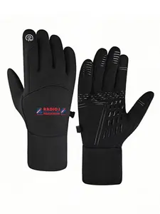 1pc with  Wide ROADSHOW Graphic Design He winter gloves mountaineering gloves Touch Screen Soft Touch Running unisex sports gloves Thick birthday gifts keep warm Best Selling
