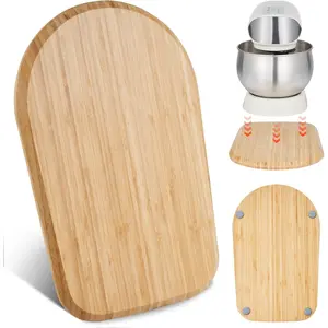 Summervibes VEVOR Mixer Slider Mat for Tilt Head Kitchen Aid 4.5-5 Qt Stand Mixer, kitchenaid Mixer Slider with PTFE Feet, Kitchen Countertop Storage Accessories Moving Tray attachments (Natural Wood)VEVOR Super Brand Day