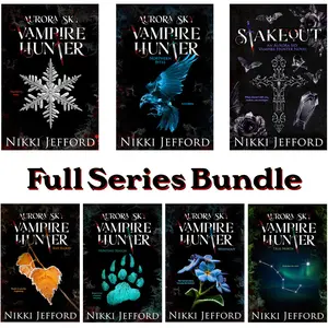 Aurora Sky Vampire Hunter Full Series 7 Book Bundle Signed by Nikki Jefford