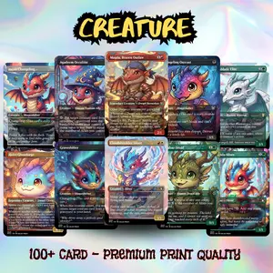 Arthur's Ur Dragon MTG Proxy Commander Deck | 100 Cards and Token | Ready to Play EDH | Gift for Commander Players