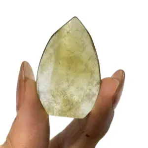 Natural Citrine Quartz Freeform Arrowhead Flame