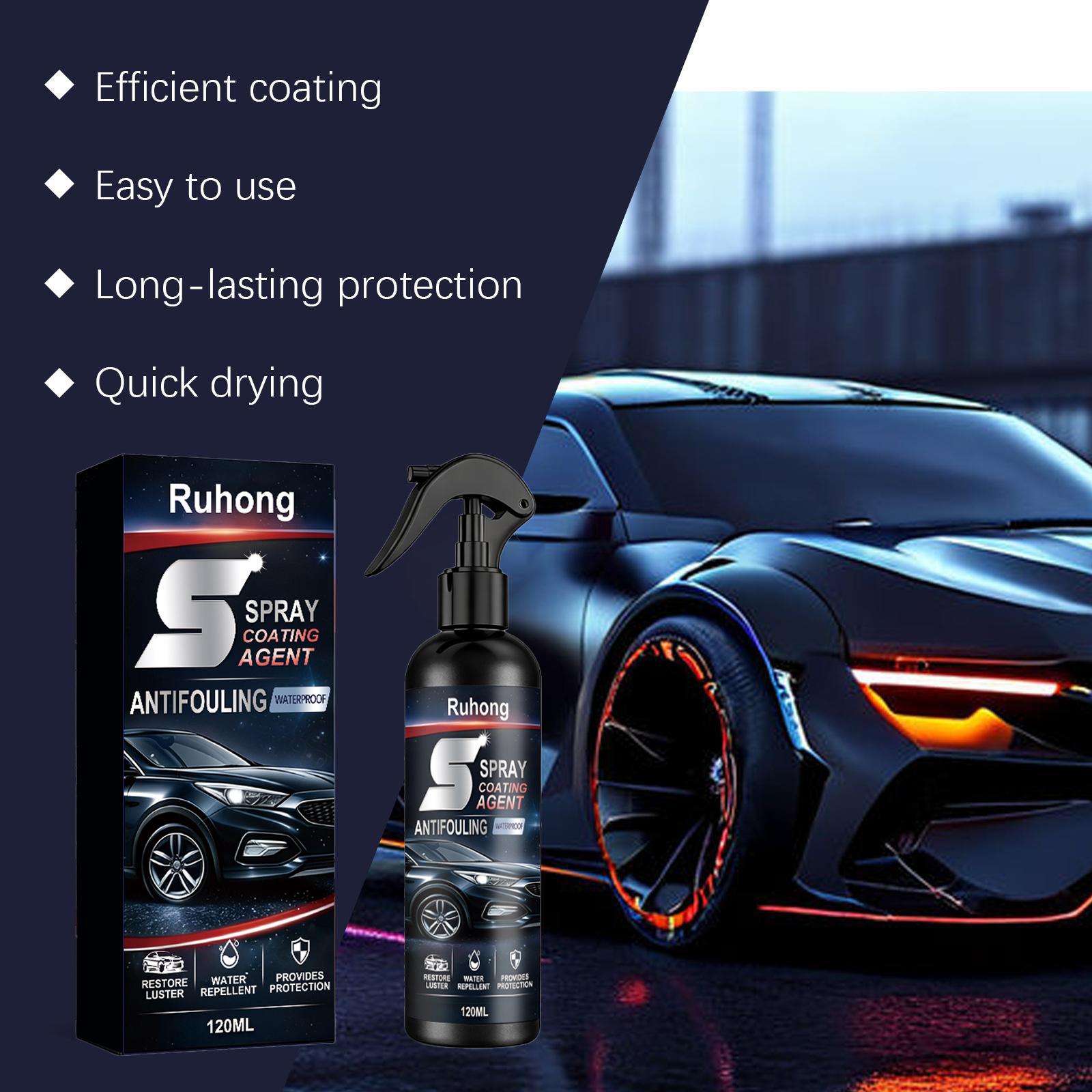 Nano Ceramic Coating Spray for Cars Fix Faded Paint Remove Dirt and Stains Restore High Gloss Shine Long Lasting Hydrophobic Protection