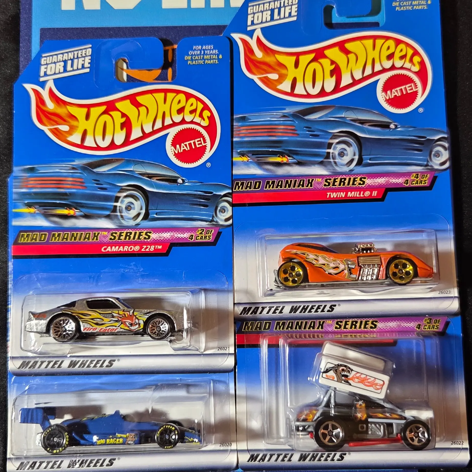 2000 Hot Wheels Mad Maniax Series Pay shipping on first item of