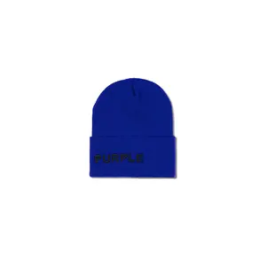 P924 CUFFED BEANIE - Blue