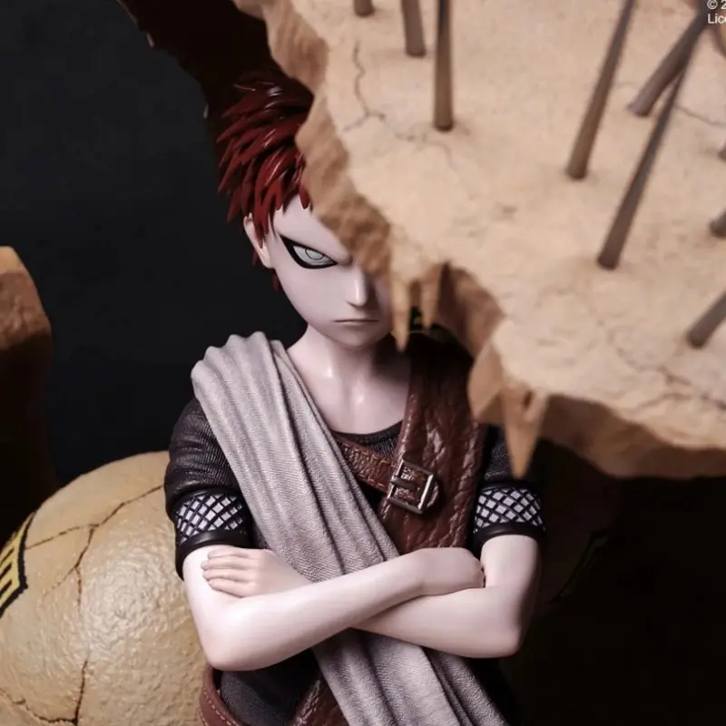 20cm Anime Figure: Gaara (with Large Gourd) – PVC Collectible Model/Display Piece – Toy Gift