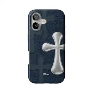 Silver Patch iPhone Case