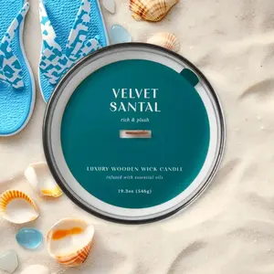 Threshold Jar Candle,19.3oz,Wooden Wick,Velvet Santal,Trending Home Fragrance,TikTok Hot Sale,Scented Candle for Living Room,Long Burning Aromatherapy