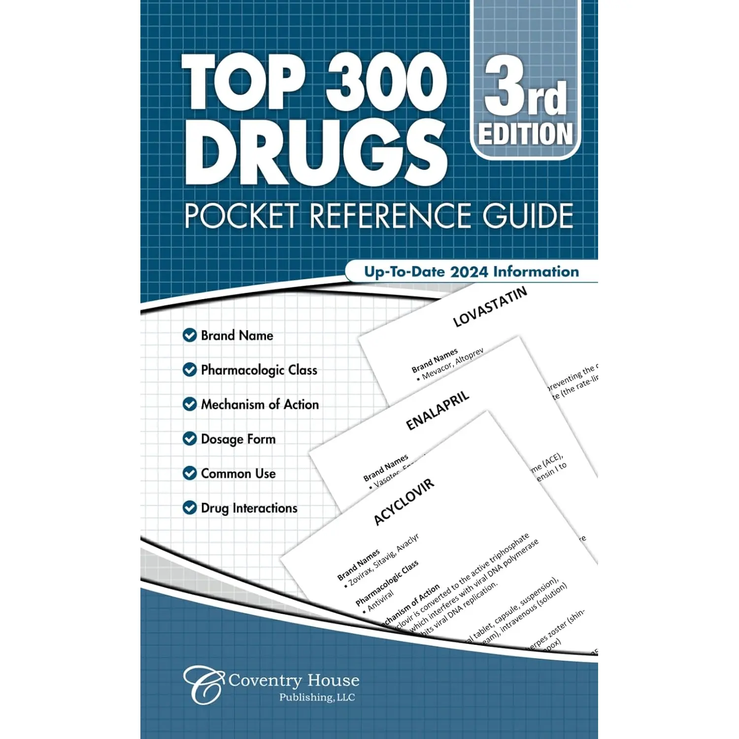 Top 300 Drugs Pocket Reference Guide (2024 Edition)